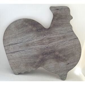 Cutting Board-Hot Plate-Rooster-Faux Wood-Hard Plastic/Resin-Countertop